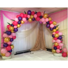 Organic balloon arch